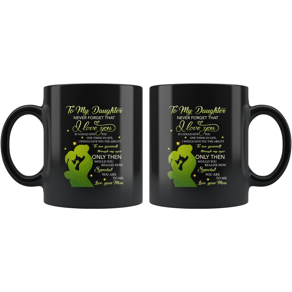 Coffee Mug – Mom Words Black – Personally Yours Creations LLC