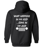 What Happens In My Jeep Stays In My Jeep Back Gift T Shirt