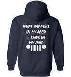 What Happens In My Jeep Stays In My Jeep Gift T Shirt 1