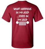 What Happens In My Jeep Stays In My Jeep Gift T Shirt 1