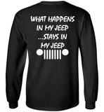 What Happens In My Jeep Stays In My Jeep Gift T Shirt 1