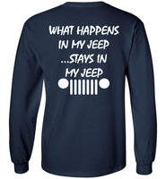 What Happens In My Jeep Stays In My Jeep Gift T Shirt 1