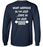 What Happens In My Jeep Stays In My Jeep Back Gift T Shirt