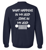 What Happens In My Jeep Stays In My Jeep Back Gift T Shirt