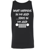 What Happens In My Jeep Stays In My Jeep Back Gift T Shirt