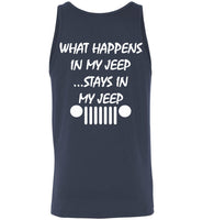 What Happens In My Jeep Stays In My Jeep Back Gift T Shirt