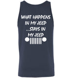 What Happens In My Jeep Stays In My Jeep Back Gift T Shirt