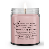 A Limb Has Fallen From The Family Tree Loss Sympathy Memorial Candle