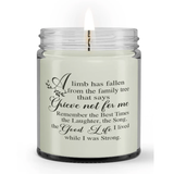 A Limb Has Fallen From The Family Tree Loss Sympathy Memorial Candle