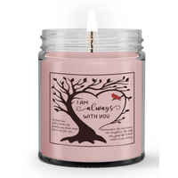 Cardinal I Am Always With You Family Tree Memorial Sympathy Condolence Candle