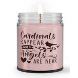 Cardinals Appear When Angels Are Near Loss Sympathy Condolence Memorial Candle