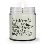 Cardinals Appear When Angels Are Near Loss Sympathy Condolence Memorial Candle