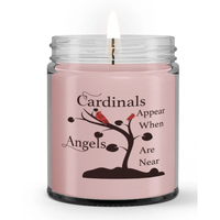 Cardinals Appear When Angels Are Near Loss Sympathy Memorial Condolences Candle