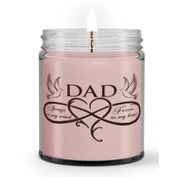 Dad Always On My Mind Forever In My Heart Loss Dad Memorial Condolences Candle