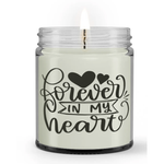 Forever in My Heart Sympathy Memorial Condolence Candle