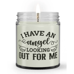 I Have an Angel Looking Out For Me Sympathy Memorial Condolences Candle