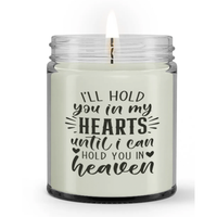 I'll Hold You in My Heart Condolences Sympathy Memorial Candle