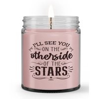 I'll See You On The Otherside of the Stars Sympathy Memorial Condolence Candle