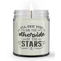 I'll See You On The Otherside of the Stars Sympathy Memorial Condolence Candle