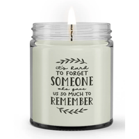 It's Hard to Forget Someone Memorial Sympathy Condolence Loss Candle