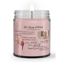 Personalized Custom Name Photo In Loving Memory Still Loved Missed Loss Sympathy Condolence Candle