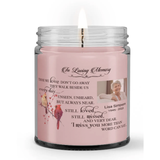 Personalized Custom Name Photo In Loving Memory Still Loved Missed Loss Sympathy Condolence Candle