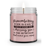 Remembering You Missing You Memorial Sympathy Condolence Candle