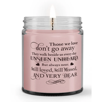 They Walk Beside Us Every Day Memorial Sympathy Condolence Candle