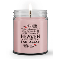 We Know You Would Be Here Today If Heaven Wasn't So Far Away Condolence Sympathy Candle