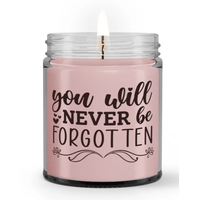 You Will Never be Forgotten Condolence Memorial Sympathy Candle