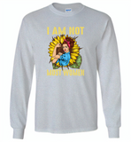 I am not most woman sunflower strong woman - Gildan Long Sleeve T-Shirt