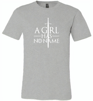 A girl has no name design - Canvas Unisex USA Shirt