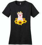 Sunflower pig - Distric Made Ladies Perfect Weigh Tee