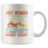 someone special to be a mommy shark,mom, mother's day gift vintage white coffee mugs