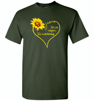 Sunflower heart Jesus it's not religion it's a relationship - Gildan Short Sleeve T-Shirt