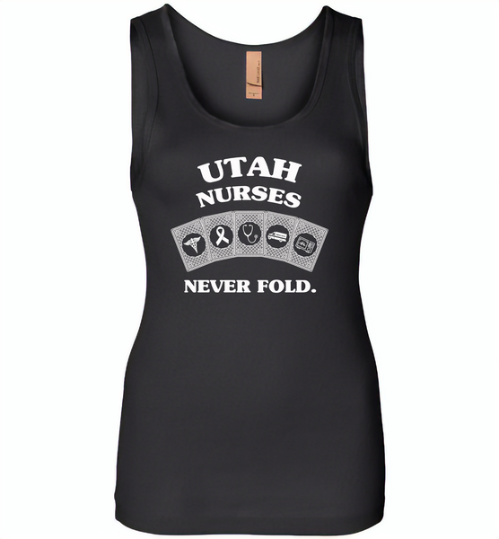 Utah Nurses Never Fold, Play Cards - Womens Jersey Tank