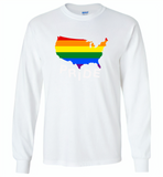Pride american lgbt gay rainbow - Gildan Long Sleeve T-Shirt