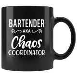 Bartender Chaos Coordinator Aka Black Coffee Mug