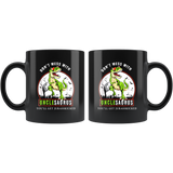 Don't mess with Unclesaurus you'll get jurasskicked funny black gift coffee mug