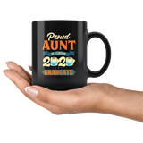 Proud Aunt Of A Class Of 2020 Graduate Senior 2020 Black Coffee Mug