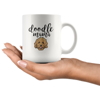 Doodle mama cute dog mother's day gift white coffee mug