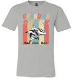 Retro Vintage grandma shark doo doo doo T-shirt, gift tee for grandma