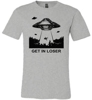 Get In Loser Vintage T-Shirt, Alien's Exist Vintage UFO Abduction Shirt
