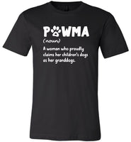 Pawma woman proudly claims her children's dog as granddogs T shirt, mother's day gift tee