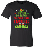 Teacher ELF christmas shirt funny