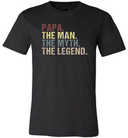Papa the man the myth the legend vintage T-shirt