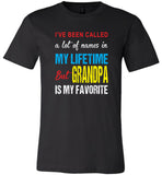 A lot of names in mylife but grandpa is my favorite T-shirt, gift tee for grandpa