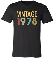 Vintage 1978, happy birthday tee shirt for men, women