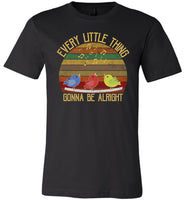 Vintage every little thing gonna be alright bird singing T-shirt