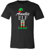 Auntie Elf funny family christmas pajama t shirt